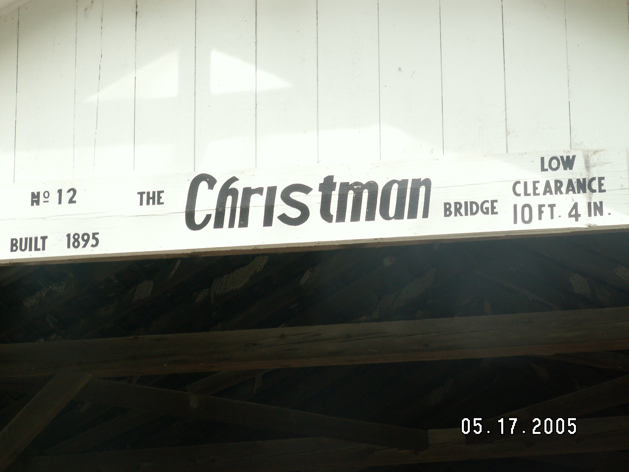 CHRISTMAN COVERED BRIDGE